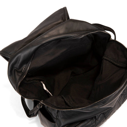 Sac à dos matelassé à rabat avant