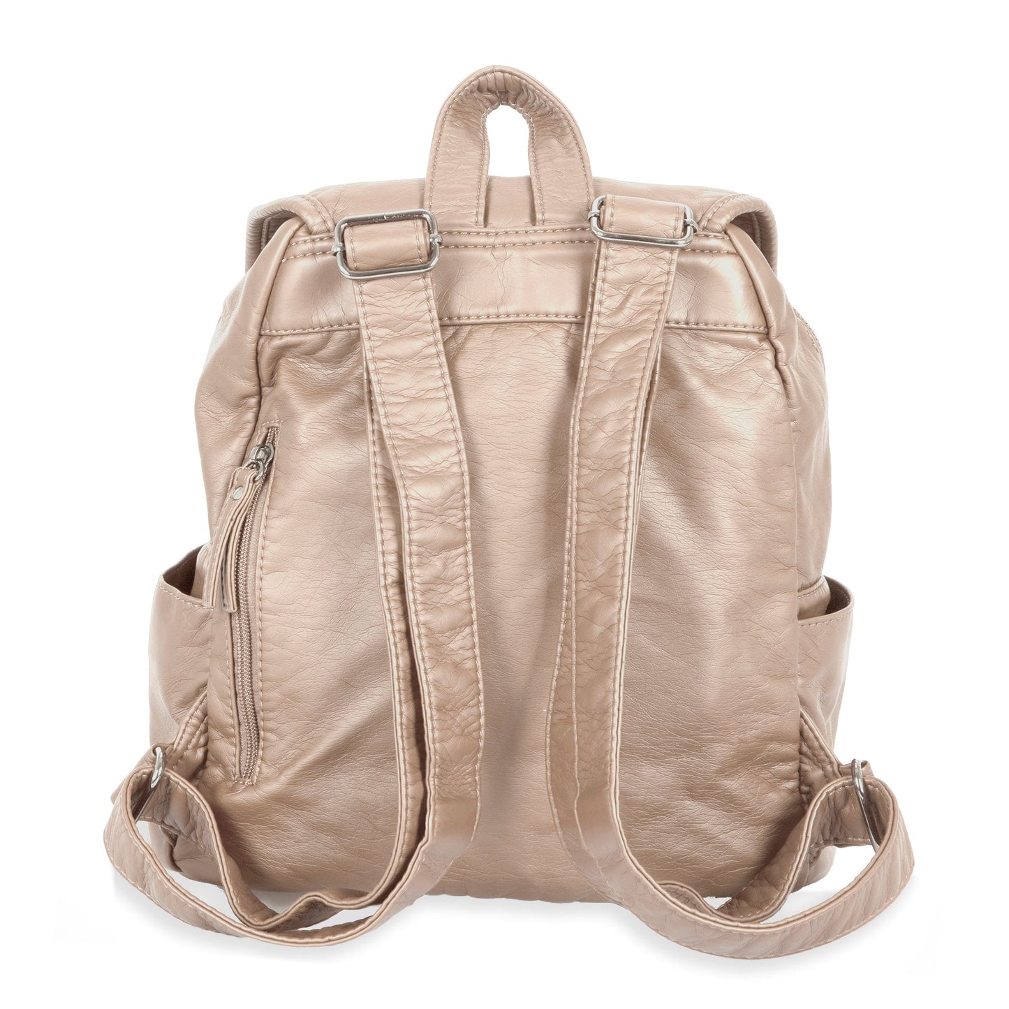 Sac à dos matelassé à rabat avant