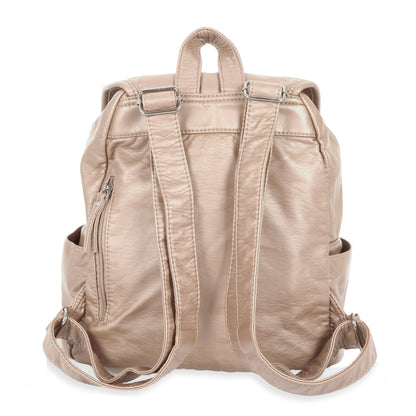 Sac à dos matelassé à rabat avant