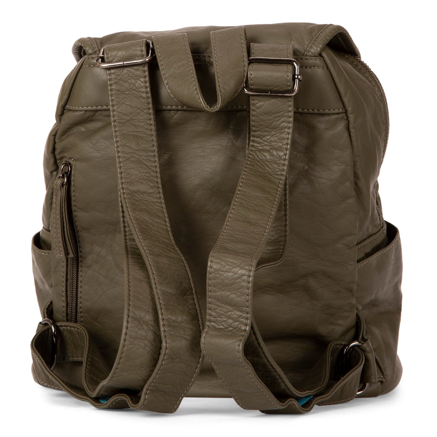 Sac à dos matelassé à rabat avant