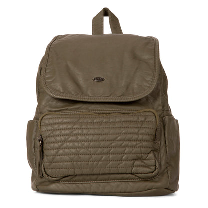 Sac à dos matelassé à rabat avant