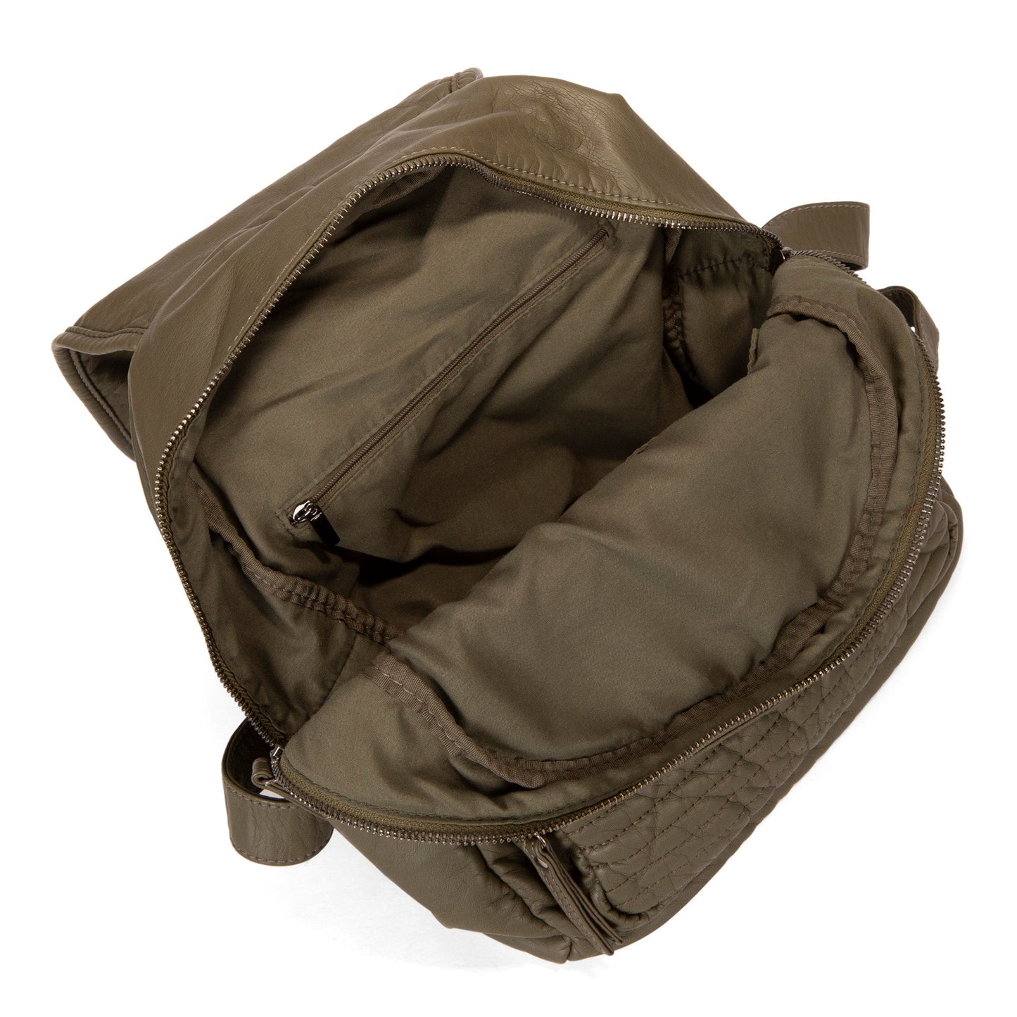 Sac à dos matelassé à rabat avant