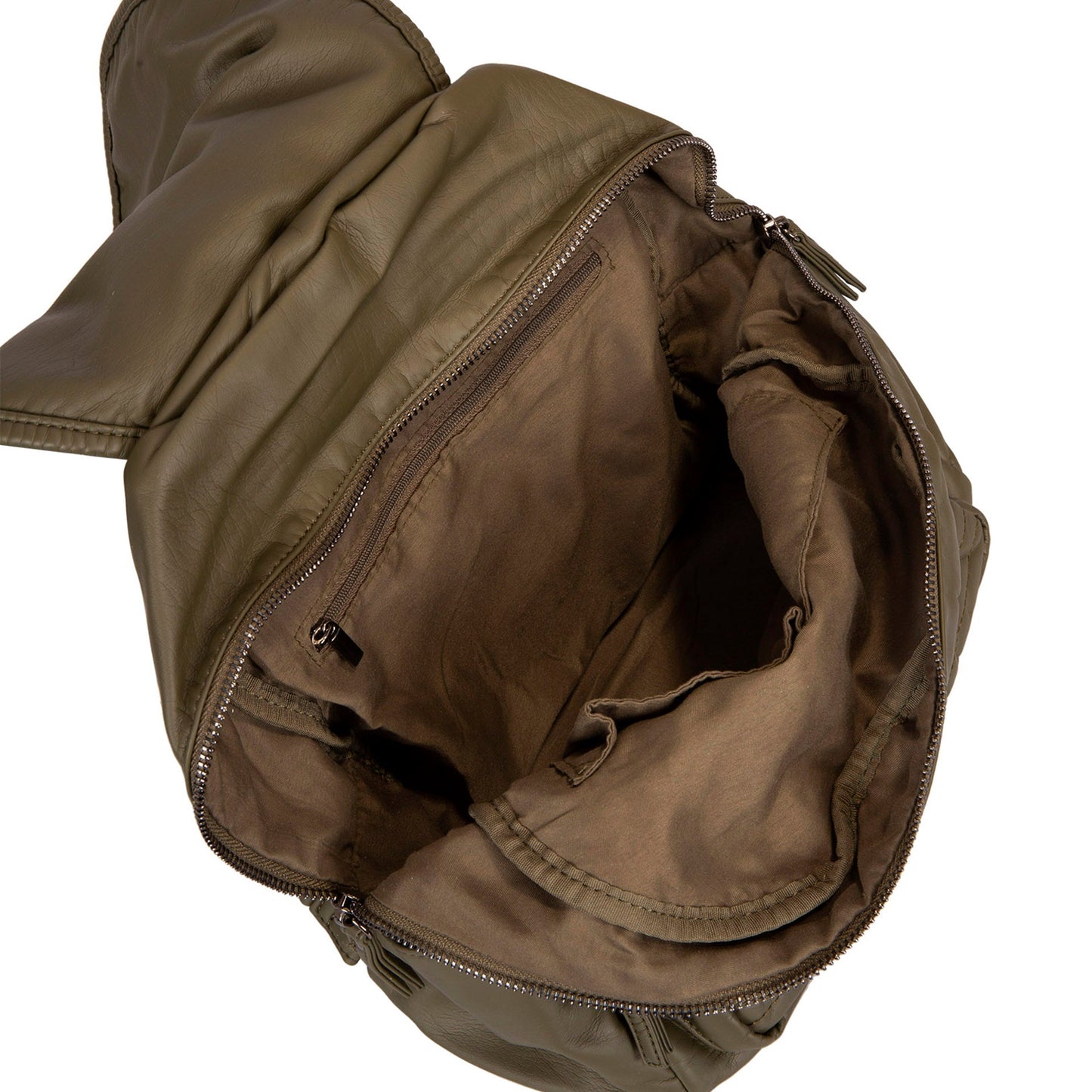 Sac à dos matelassé à rabat avant