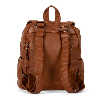 Sac à dos matelassé à rabat avant