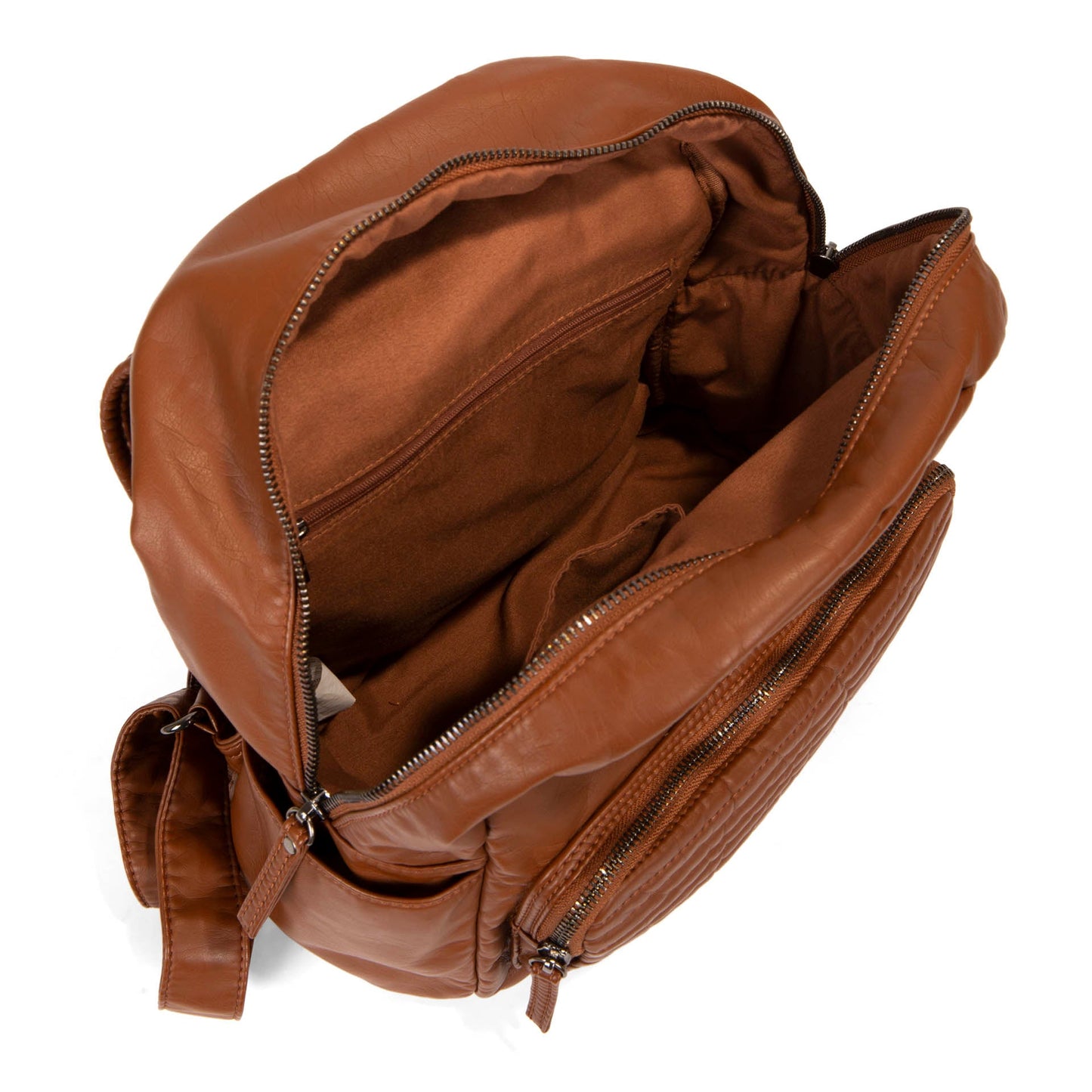 Sac à dos matelassé à rabat avant