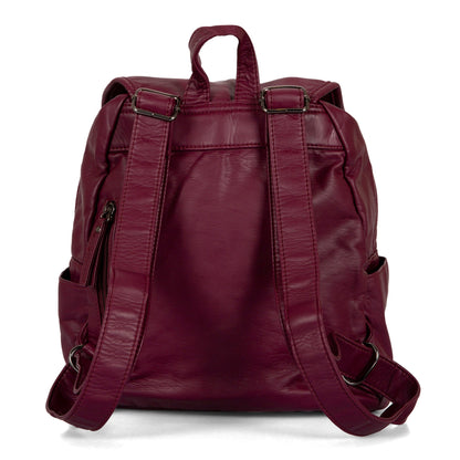 Sac à dos matelassé à rabat avant