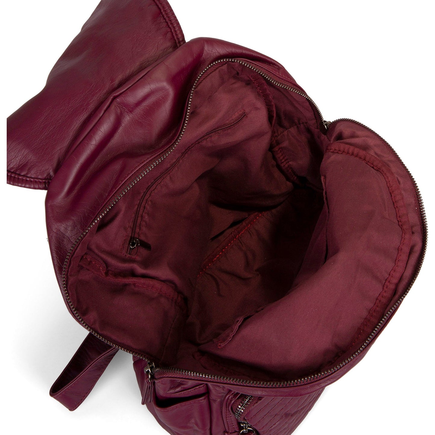 Sac à dos matelassé à rabat avant