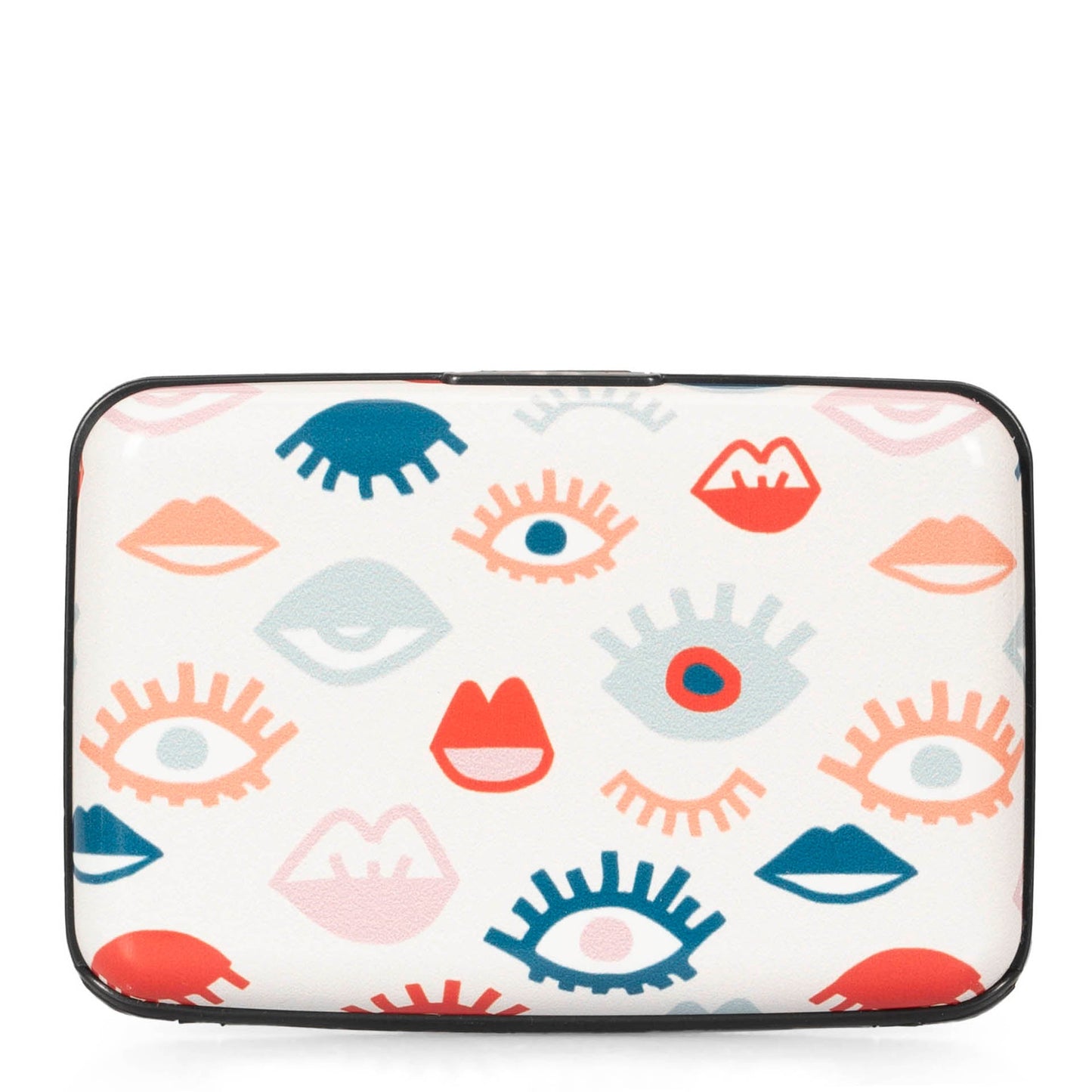 Porte-cartes en aluminium pour cils et lèvres