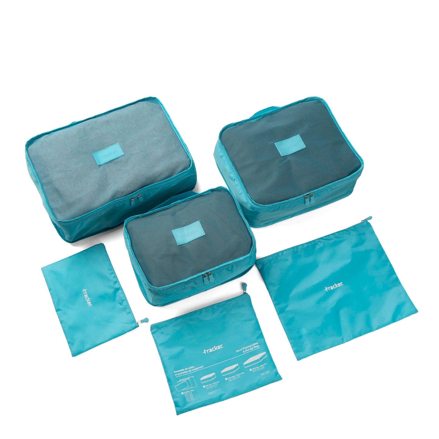 Ensemble de 3 cubes de rangement et 3 sacs de rangement