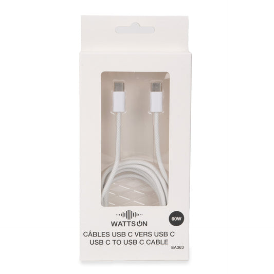 Câble tressé USB-C vers USB-C