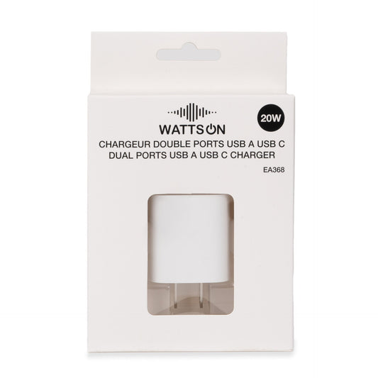 Chargeur double port PD+QC