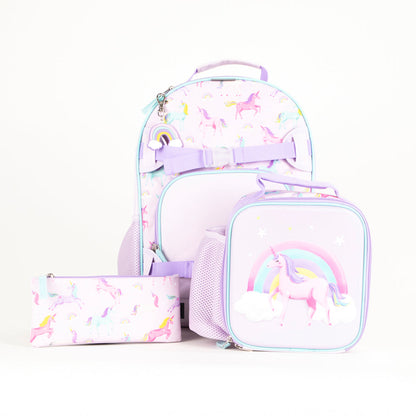 Ensemble de sac à dos Tracker Licorne Arc-en-ciel 4 pièces