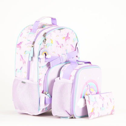 Ensemble de sac à dos Tracker Licorne Arc-en-ciel 4 pièces