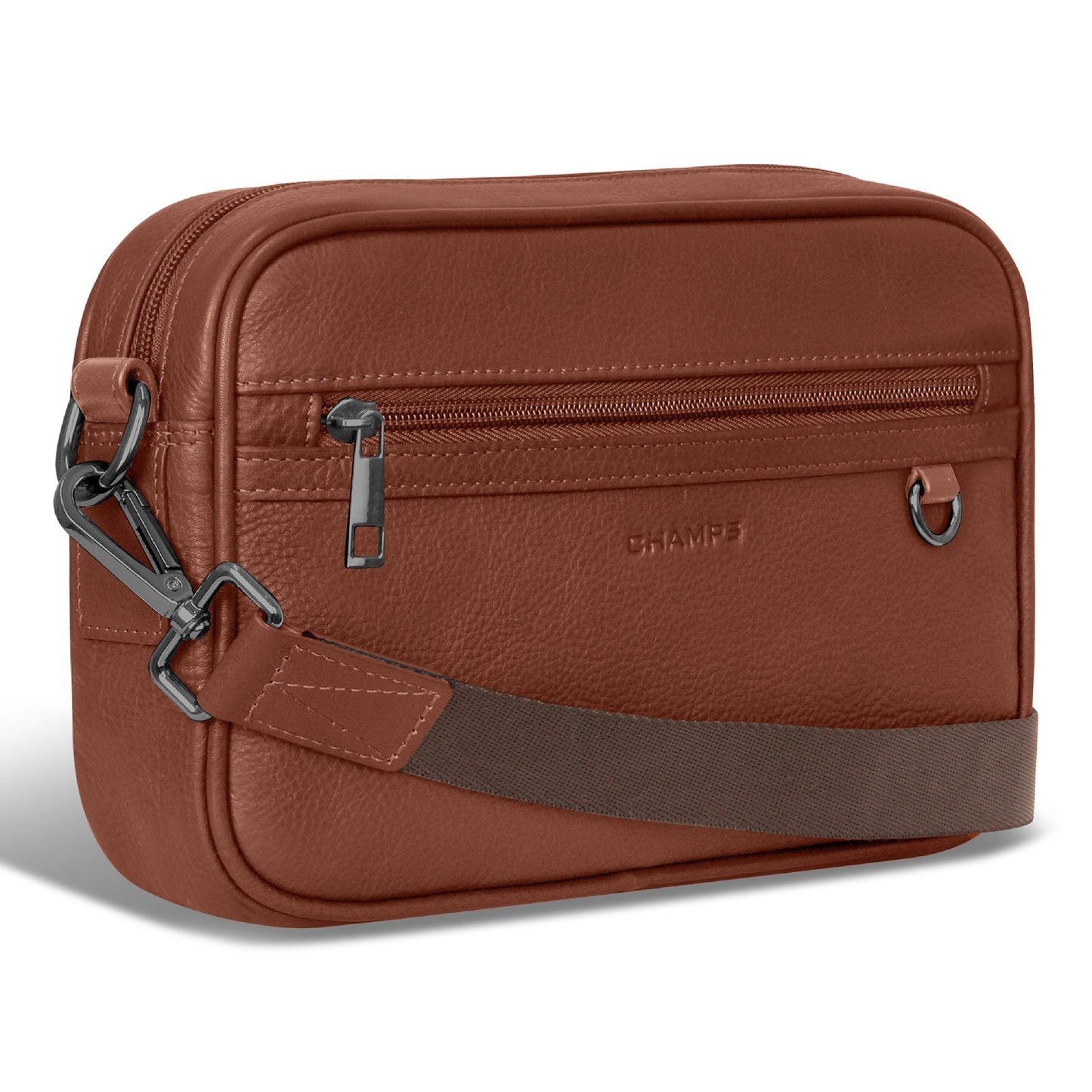 Sac photo en onyx/cuir