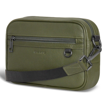 Sac photo en onyx/cuir