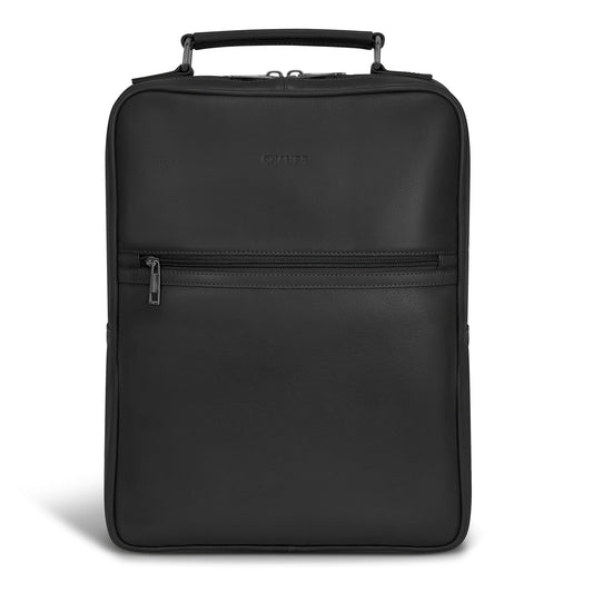 Sac à dos compact en onyx et cuir