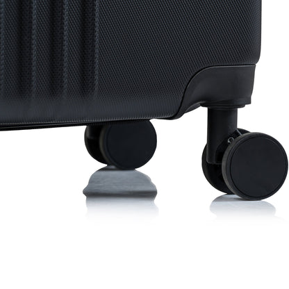 Ensemble de bagages vintage noir / 2 pièces