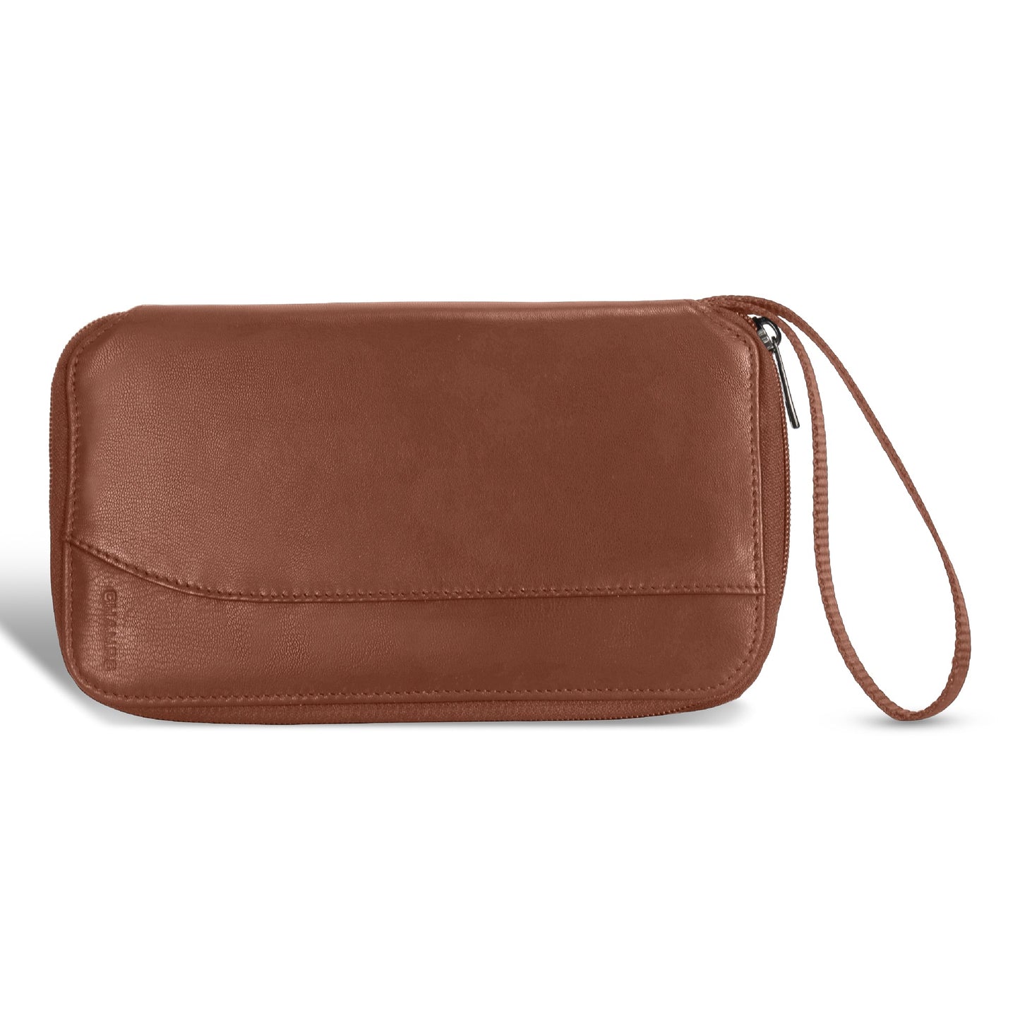 Étui à passeport multiple en onyx et cuir